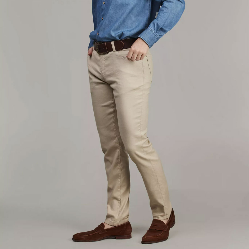 Hansen & Jacob - 5-Pkt Linen-Blend Trousers - Image 3