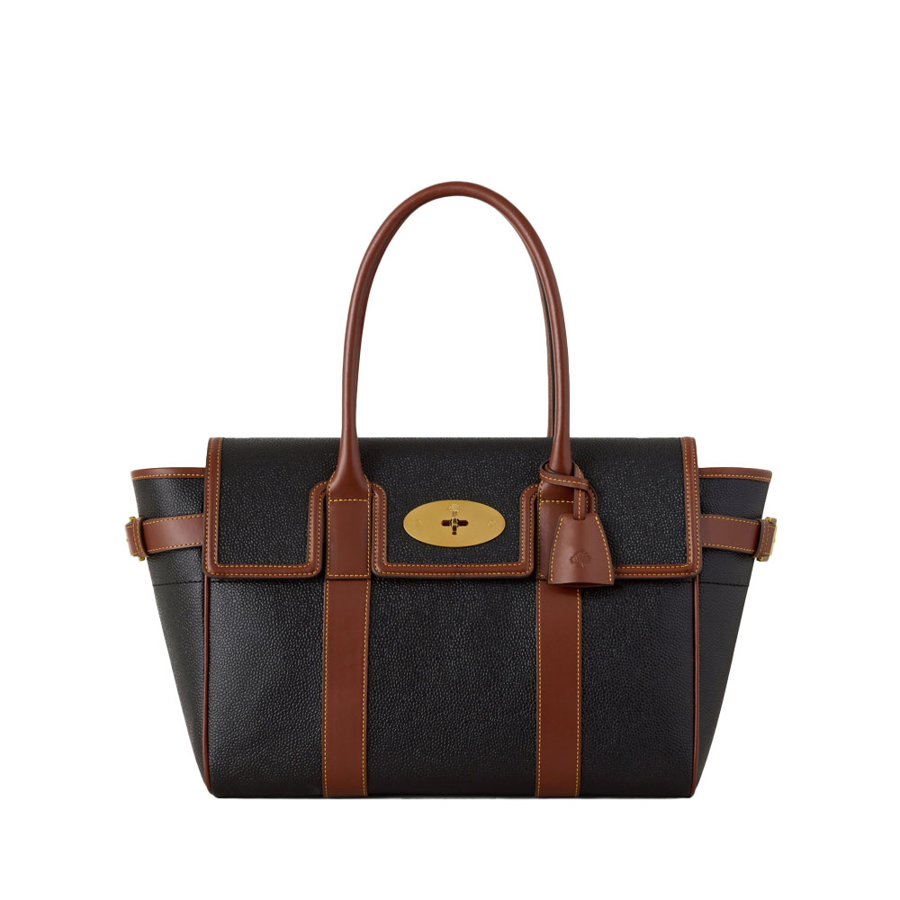 Mulberry - Bayswater, Black & Cognac