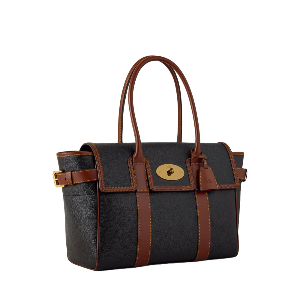 Mulberry - Bayswater, Black & Cognac - Billede 2