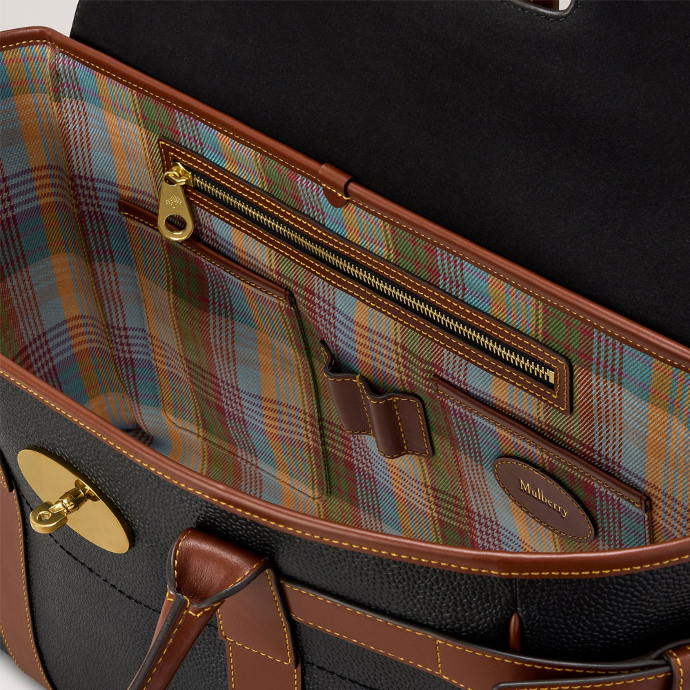 Mulberry - Bayswater, Black & Cognac - Billede 5