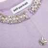 Self-Portrait - Lilac Crystal Trim Cardigan - Image 6