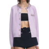 Self-Portrait - Lilac Crystal Trim Cardigan - Image 5