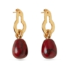 Mulberry - Amberley Resin Earrings, Gold