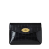 Mulberry - Darley Cosmetic Pouch, Black Shiny Croc