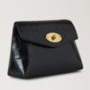 Mulberry - Darley Cosmetic Pouch, Black Shiny Croc - Image 4
