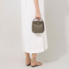 Mulberry - Mini Islington Bucket, Linen Green - Billede 2