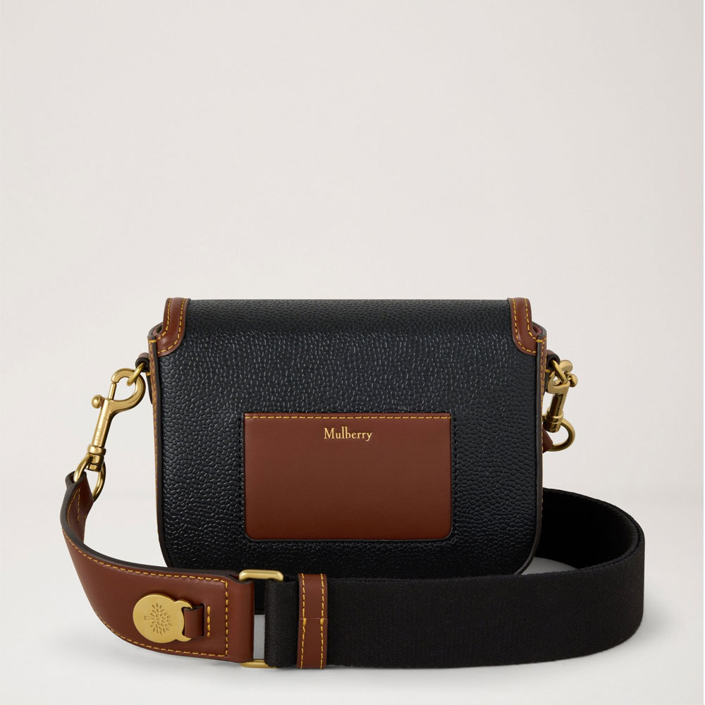 Mulberry - Small Darley Satchel, Black & Cognac - Billede 2