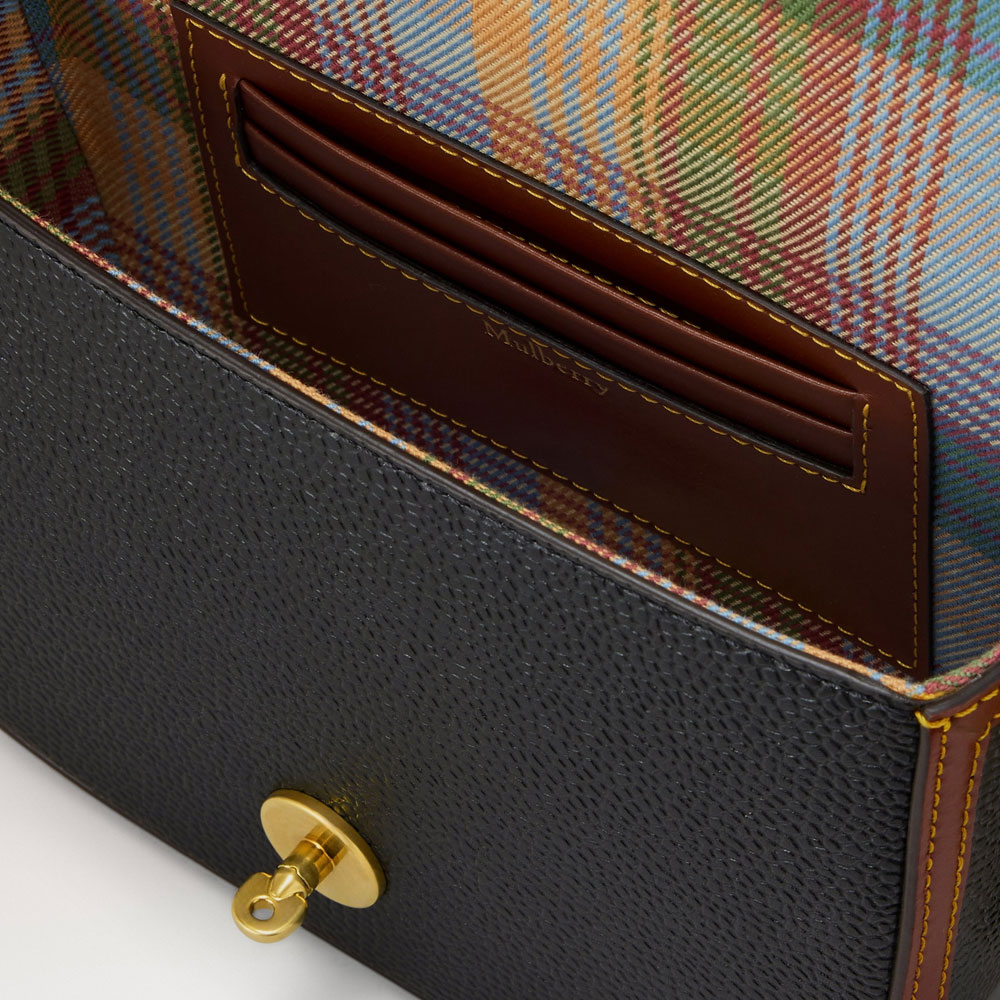 Mulberry - Small Darley Satchel, Black & Cognac - Billede 5