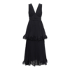 Self-Portrait - Chiffon Tiered Midi Dress