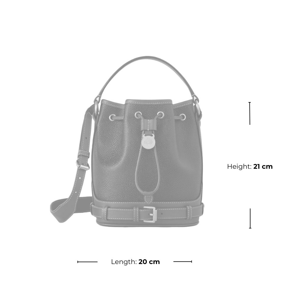 Mulberry - Small Scotchgrain Bucket, Black & Cognac - Billede 6