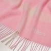Large Check Lambswool Scarf, Bright Pink - Image 2