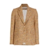 Self-Portrait - Gold Tinsel Boucle Blazer