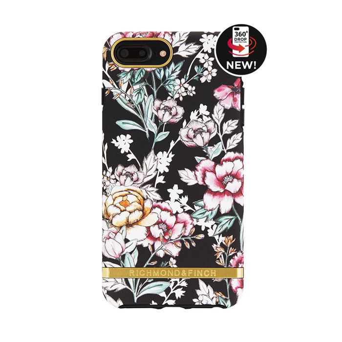 Richmond & Finch – Black Floral, Iphone 6/6S/7/8 PLUS Cover - PHIGO - FINE