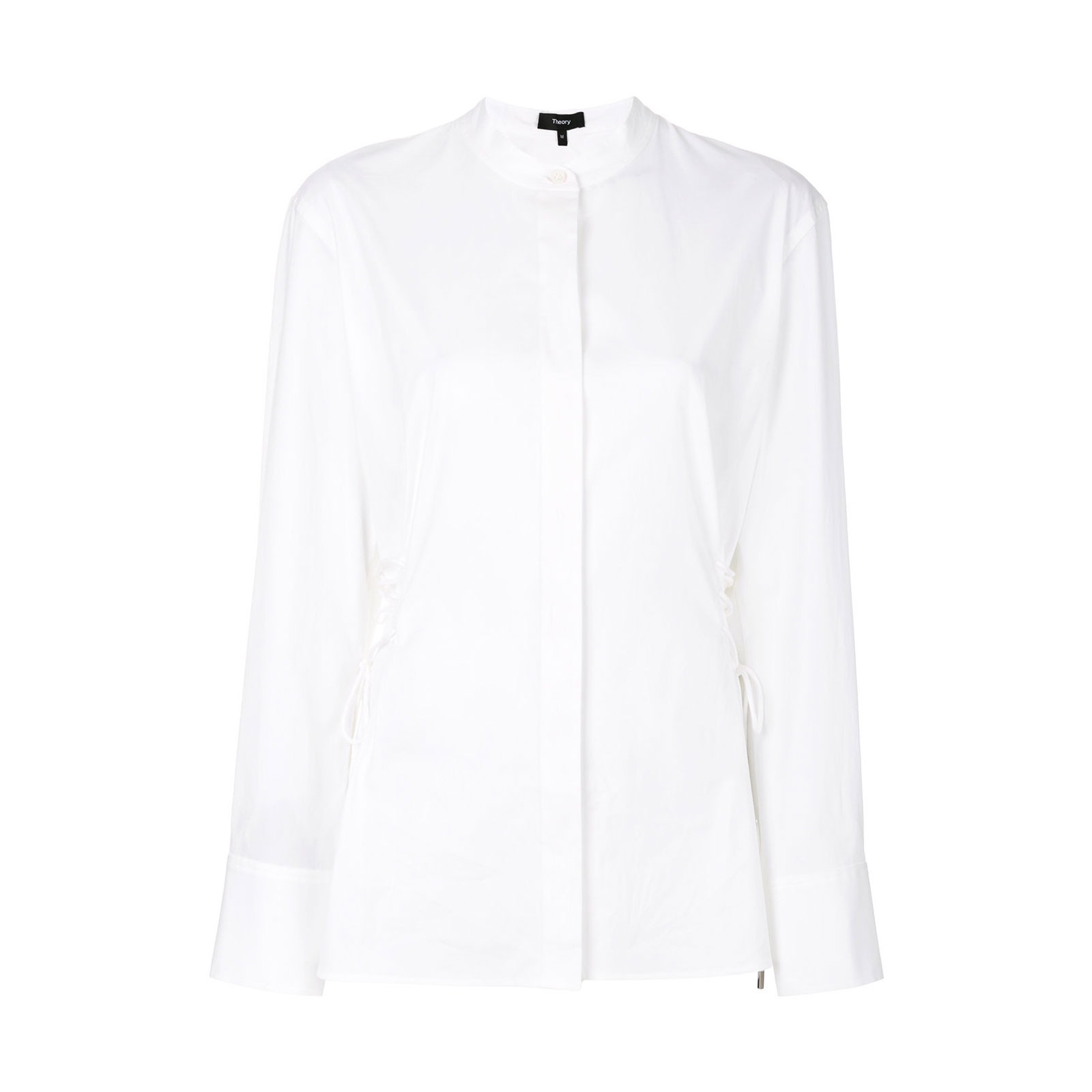 Theory - Laced Button Skjorte, White - PHIGO - FINE LUXURY