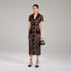Self-Portrait - Black Magnolia Lace Midi Kjole - Image 3