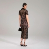Self-Portrait - Black Magnolia Lace Midi Kjole - Image 4